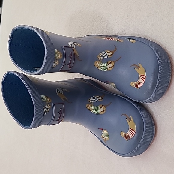 joules Super Cute Otter Rain Boots Toddler Size 5 - Picture 3 of 15